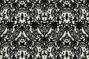 Floral vintage seamless pattern for retro wallpapers. Enchanted Vintage Flowers. Arts and Crafts movement inspired. Design for wrapping paper, wallpaper, fabrics and fashion clothes. Ikat pattern. vector