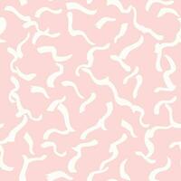 a pink and white pattern with abstract sketchy white shapes vector