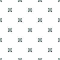 a seamless pattern with a cross and arrow on a white background vector