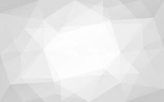 abstract white polygonal background with white triangles vector