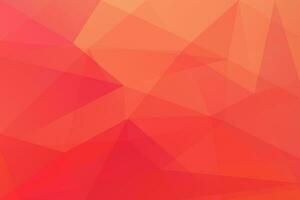 abstract red and orange polygonal background vector