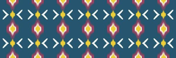 Seamless pattern, traditional ethnic pattern on blue background, Aztec abstract vector pattern