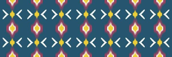 Seamless pattern, traditional ethnic pattern on blue background, Aztec abstract vector pattern