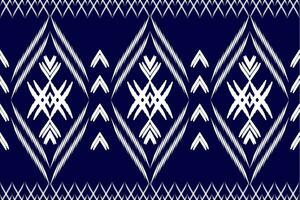 Seamless Ikat pattern repeating handmade textile design. Vintage style. Aztec ethnic pattern, embroidery, abstract, vector, design illustration for texture, fabric, print. vector