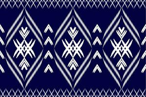 Seamless Ikat pattern repeating handmade textile design. Vintage style. Aztec ethnic pattern, embroidery, abstract, vector, design illustration for texture, fabric, print. vector