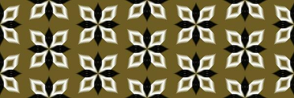 Seamless pattern, traditional ethnic pattern on brown background, Aztec abstract vector pattern