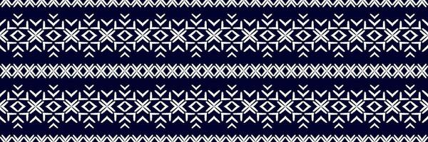 Seamless pattern, traditional ethnic pattern on blue background, Aztec abstract vector pattern