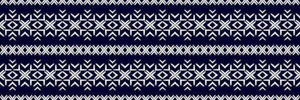 Seamless pattern, traditional ethnic pattern on blue background, Aztec abstract vector pattern