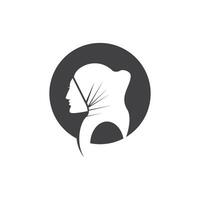 Hijab Woman Silhouette Icon And Symbol vector