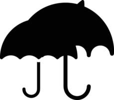 Umbrella protection icon symbol vector image. Illustration of the safety protect umbrella security design image