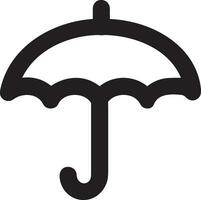 Umbrella protection icon symbol vector image. Illustration of the safety protect umbrella security design image