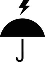 Umbrella protection icon symbol vector image. Illustration of the safety protect umbrella security design image