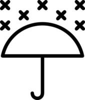 Umbrella protection icon symbol vector image. Illustration of the safety protect umbrella security design image