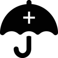 Umbrella protection icon symbol vector image. Illustration of the safety protect umbrella security design image