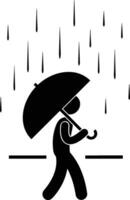 Umbrella protection icon symbol vector image. Illustration of the safety protect umbrella security design image