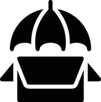 Umbrella protection icon symbol vector image. Illustration of the safety protect umbrella security design image