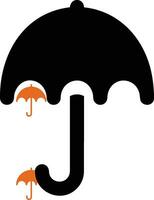 Umbrella protection icon symbol vector image. Illustration of the safety protect umbrella security design image