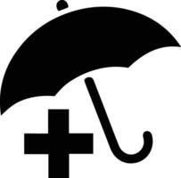 Umbrella protection icon symbol vector image. Illustration of the safety protect umbrella security design image