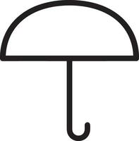 Umbrella protection icon symbol vector image. Illustration of the safety protect umbrella security design image