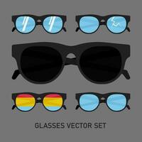 lentes vector conjunto colección