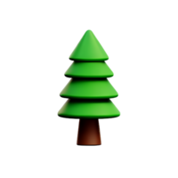 árbol 3d icono ilustración png