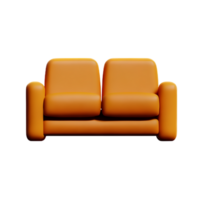 Sofa 3d Rendern Symbol Illustration png