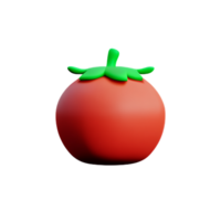 tomaat 3d renderen icoon illustratie png