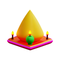 diwali 3d Renderização ícone ilustração png