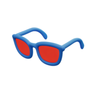 des lunettes de soleil 3d le rendu icône illustration png