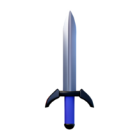 sword 3d rendering icon illustration png