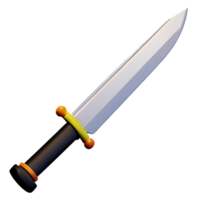 sword 3d rendering icon illustration png