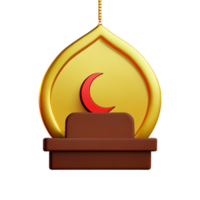 Ramadan 3d icona illustrazione png