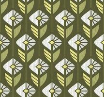 OLIVE VECTOR SEAMLESS BACKGROUND WITH GEOMETRIC GRAY AND WHITE COLORS IN ART DECO STYLE