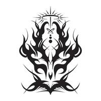 Spike Tribal  Shape, good for graphic design resources, printing on merch, posters, pamflets, tattoo art and more. vector