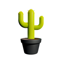 kaktus 3d tolkning ikon illustration png