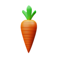 carrot 3d rendering icon illustration png