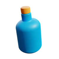 fles 3d renderen icoon illustratie png