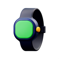 watch 3d rendering icon illustration png