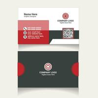 corporate business card design vector