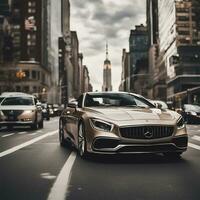 Realistic luxury car, Ai Generative photo