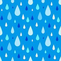 Seamless pattern of raindrop in blue, use for background, decoration, paper wrap vector