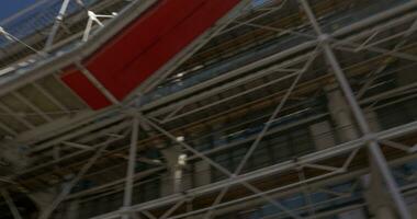 High-tech architecture of Pompidou Centre video