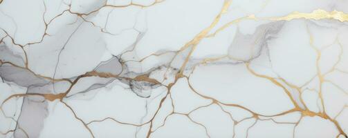 White and gold marble background photo