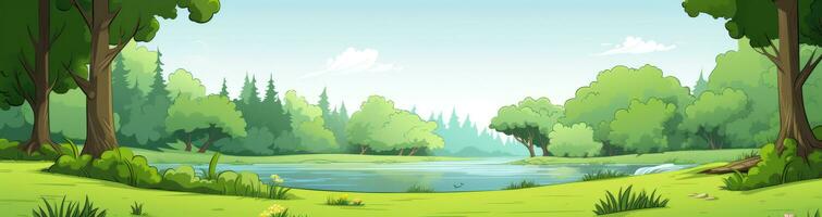 Cartoon natural background photo