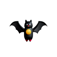 bat 3d rendering icon illustration png