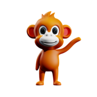 macaco 3d Renderização ícone ilustração png