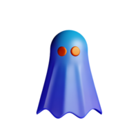 ghost 3d rendering icon illustration png