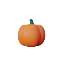 pumpkin  3d rendering icon illustration png