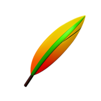 feather 3d rendering icon illustration png