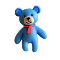 nounours ours 3d le rendu icône illustration png